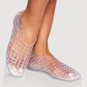 Women's Transparent Mesh Slip-On Shoes